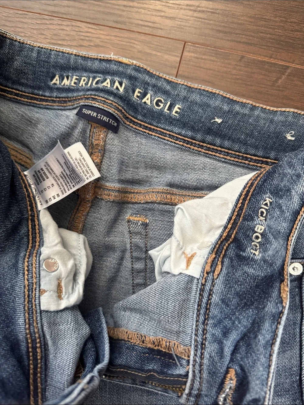 American Eagle Super Stretch Kick Boot Jeans
